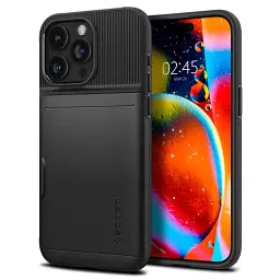 Чохол Spigen Slim Armor CS Black для iPhone 15 Pro Max (ACS06589) - мініатюра 2