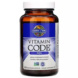 Мультивітаміни для чоловіків Garden of Life Vitamin Code 120 вегетаріанських капсул