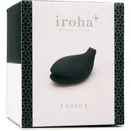 Вібратор для клітора у формі кита Iroha+ Yoru Tenga, медичний силікон, чорний - мініатюра 4