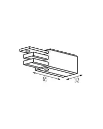 Ввід живлення Kanlux 33234 Tear IP20 Wh - мініатюра 2