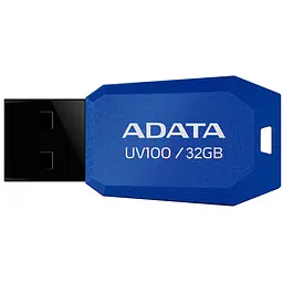 Флеш-накопичувач Adata USB флеш накопичувач 32GB DashDrive UV100 Blue USB 2.0 (AUV100-32G-RBL) - мініатюра 2