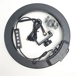 Кільцева LED лампа 26см RGB 8 кольорів зі штативом 2 метри кільцеве світло для блогерів вологерів візажистів - мініатюра 7