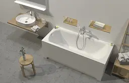 Ванна акрилова Ravak Domno 160x75 XAU0000037 Білий - мініатюра 3