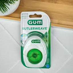 3убна нитка Gum Butlerweave м'ятна вощена, 55 м