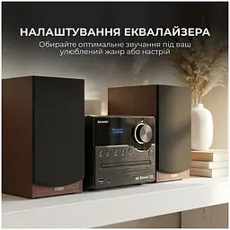 Мікросистема Sharp Micro Sound System Brown (XL-B517D(BR)) - мініатюра 6