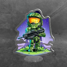 Акрилова колекційна фігурка Chibi Halo Мастер Чиф 1 10 cм - мініатюра 2