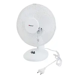 Настільний вентилятор маленький білий електровентилятор на стіл 30W "Domotec MS-1624" - мініатюра 3