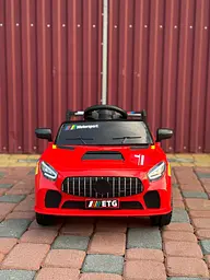 Дитячий спортивний електромобіль кабріолет зі спойлером PRIMA CAR Cabrio 6V 5A (пульт, LED-фари, музика, педаль газу), Червоний - мініатюра 2