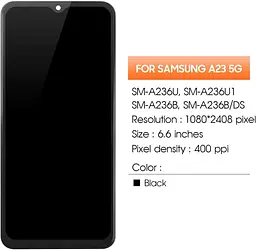 Заміна РК-екрана AGCUT для Samsung Galaxy A23 5G для Samsung A23 5G РК-дисплея SM-A236B SM-A236U РК-дигітайзер Сенсорний екран - мініатюра 3