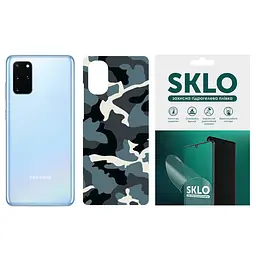 Захисна плівка SKLO Back (тил) Camo для Samsung Galaxy A32 (A325F) 4G Блакитний / Army Blue