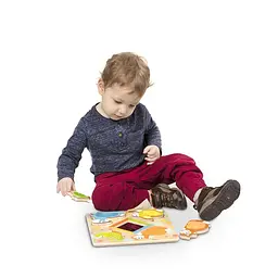 Дзеркальний формовий пазл Melissa&Doug Пухнасті домашні тварини, 4 елементи (MD1898) - мініатюра 3