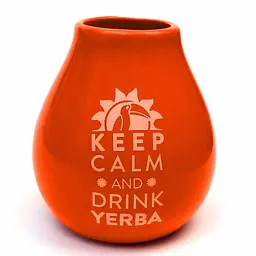 Калебас керамічний Keep Calm, 350 мл - Кавовий - мініатюра 7