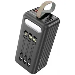 Зовнішній акумулятор Hoco DB21 large display power bank 80000mAh 6 портів 4USB Type-C Lightning 6931474767462 - мініатюра 5