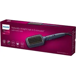 Випрямляч-щітка для волосся Philips 5000 ThermoProtect антрацит (BHH885/00) - мініатюра 3