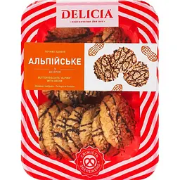 Печенье сдобное Delicia Альпийское с декором 200 г