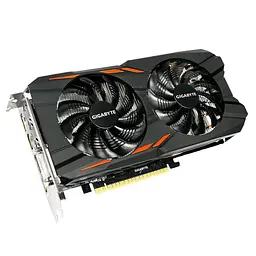 Відеокарта Gigabyte GTX 1050Ti 4Gb Windforce OC (GV-N105TWF2OC-4GD) (GDDR5, 128 bit, PCI-E 3.0 x16) Б/в - мініатюра 2