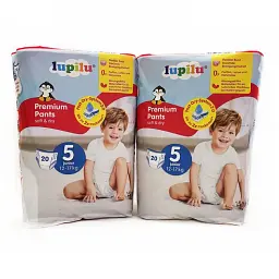 Підгузки-трусики Lupilu Premium Pants Розмір 5, Вага 12-17 кг, 40 шт