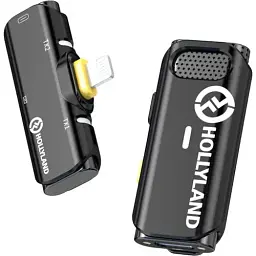 Бездротова мікрофонна система Hollyland Lark C1 Solo (HL-LARK C1 SOLO-IPHONE-B) - мініатюра 4