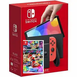 Портативна ігрова консоль Nintendo Switch Oled Red/Blue + Mario Kart 8 Deluxe (Download code) + 3 months - мініатюра 7