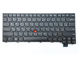 Клавіатура для Lenovo ThinkPad T470S, T460S, T460P, T470T, T460T (RU Black з підсвічуванням) - мініатюра 3