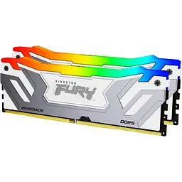 Модуль пам'яті DDR5 CUDIMM Kingston FURY Renegade RGB 2x24GB 8800MHz White/Silver (KF588CU42RWAK2-48) [175474]