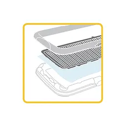 Туалет для цуценят та собак малих порід Stefanplast Puppy Training Set, 60х40х4 см, сірий (PRO600) - мініатюра 2