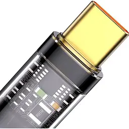 Кабель Baseus Explorer Series Auto Power-Off USB-A to USB-С 1m Black (CATS000201) [95484] - мініатюра 4
