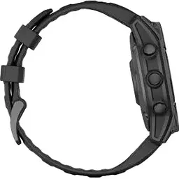 Смарт-годинник Garmin Fenix E 47mm AMOLED Slate Gray Steel with Black Silicone Band (010-03025-03/01/13) - мініатюра 7