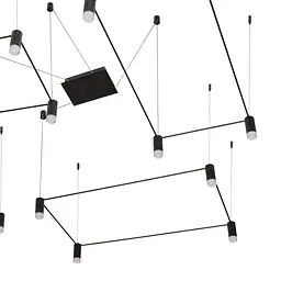 Люстра Brille лофт підвісна LED 80W WW BK (BL-838S/4) - мініатюра 5