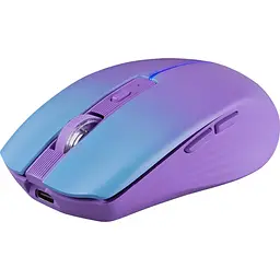 Мишка Defender Mystery MM-301, бездротова Bluetooth+2.4G, 1600 dpi., 4кн., 500mAh, LED, фіолетова - мініатюра 2