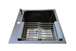 Кухонна мийка Romzha Arta Nova U-450 BL RO43491, Чорний - мініатюра 10
