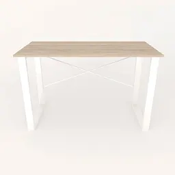 Письмовий стіл Ferrum-decor Драйв 750x1400x700 Білий метал ДСП Дуб Сонома 16 мм (FRD-103209) - мініатюра 5