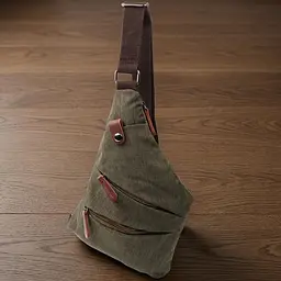 Зручна сумка через плече для чоловіків із текстилю Vintage 22197 оливковий