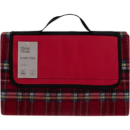 Плед Ardesto Picnic 130х170 см 100% поліестер клітинка червоний pbe0050457