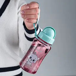 Пляшечка для води Kite Kitty 350 мл рожево-блакитна (K25-399-2) - мініатюра 4