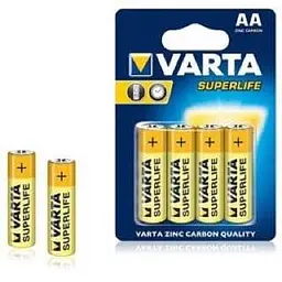Батарейка VARTA LONGLIFE R-6 AA (алкалайн) 4 шт/блістер для побутових приладів (525157)
