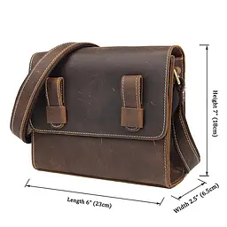Чоловіча шкіряна сумка Vintage 22,5х17х6 см sum0012918 - мініатюра 6