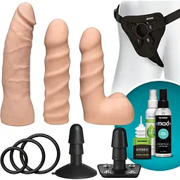 Набір для страпона Doc Johnson Vac-U-Lock Dual Density Starter Set Vanilla