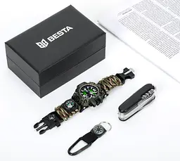 Подарунковий набір Besta Box Military Set з компасом Темно-зелений (3360) - мініатюра 2