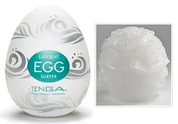 Мастурбатор яйце Tenga Egg Stronger Surfer білий - мініатюра 5
