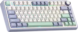 Клавіатура бездротова Aula F75 Gasket Greywood V3 RGB White (6948391208640) - мініатюра 3