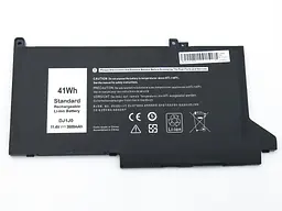 Акумулятор для Dell DJ1J0 Latitude 12 7000, 7280, 7290, 7380, 7390, 7480, 7490 Tablet PC (PG74G, PGFX4) (11.4V 3600 mAh 42WH) - мініатюра 2