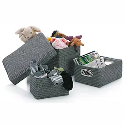 Набір кошиків Kela Rimossa чорний 3 шт. (32124) - мініатюра 3
