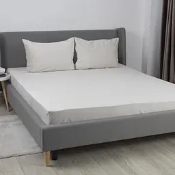 Простирадло ТЕП Velour з резинкою світло-сіре, 160 x 200 (2-04756_34180) - мініатюра 2