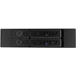 Бекплейн Chieftec CMR-225 1x3.5" -> 2x2.5" HDDs Hot-Swap Metal