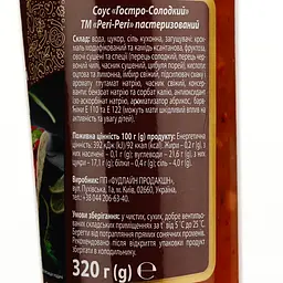 Соус гостро-солодкий Peri-Peri Китайська кухня, 320 г (772634) - мініатюра 3