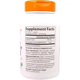 Коензим Q10 з біоперином Doctor's Best High Absorption CoQ10 with BioPerine 100 мг 120 гелевих капсул - мініатюра 2