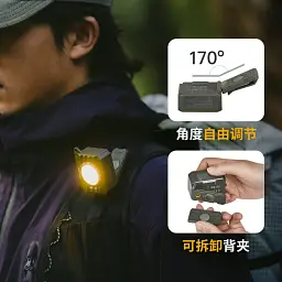 Наключный фонарь Naturehike CNK2450ZM014 500 лм, ABS-пластик, 60х43.4х38.4 мм, бежевый - миниатюра 11