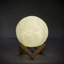 Світильник-нічник UFT Magic 3D Moon Touch Control Місяць 11 см на підставці жовтий колір світіння - мініатюра 3
