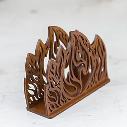 Дерев'яна серветниця VANZA BONFIRE walnut - мініатюра 2